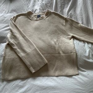 Gap split hem cotton sweater